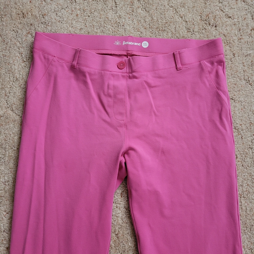 BETABRAND Pink Straight Leg Pants - Picture 4 of 6